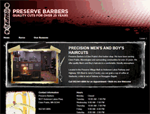 Tablet Screenshot of preservebarbers.com